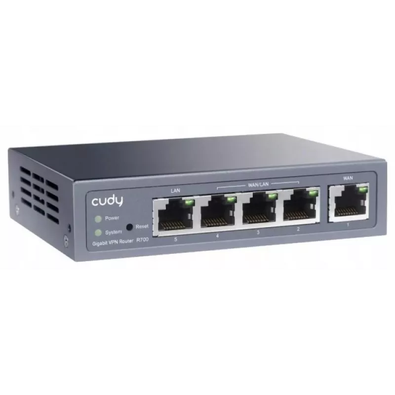Cudy router VPN multi-WAN Gigabit router cablato Fast Ethernet, Gigabit Ethernet grigio