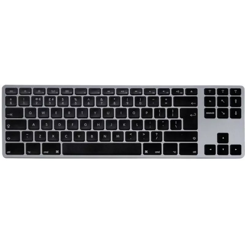 Tastiera meccanica Matias FK408BTB-UK Tenkeyless Bluetooth alluminio Space Gray