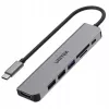 Hub USB-C Unitek 7in1 alluminio PD 100W 5 Gbps — adattatore multiporta con Power Delivery