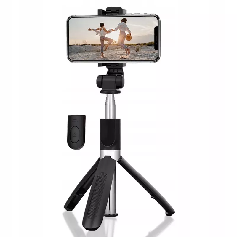 Treppiede MEDIA-TECH MT5542 selfie stick 2 in 1 regolabile in altezza leggero