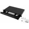 Patch panel in fibra ottica rack 1U 24x SC/LC 19