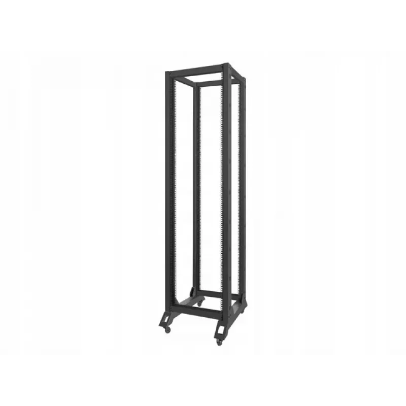 Lanberg OR01-6842-B Rack aperto da 19 pollici, 42U, 600x800 mm, nero