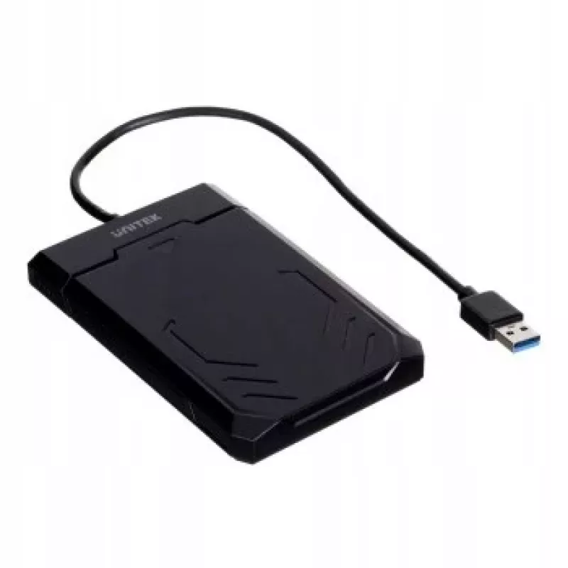 Unitek Y-3036 box esterno per HDD/SSD, 2,5″ SATA III 6G, USB 3.0, UASP, nero