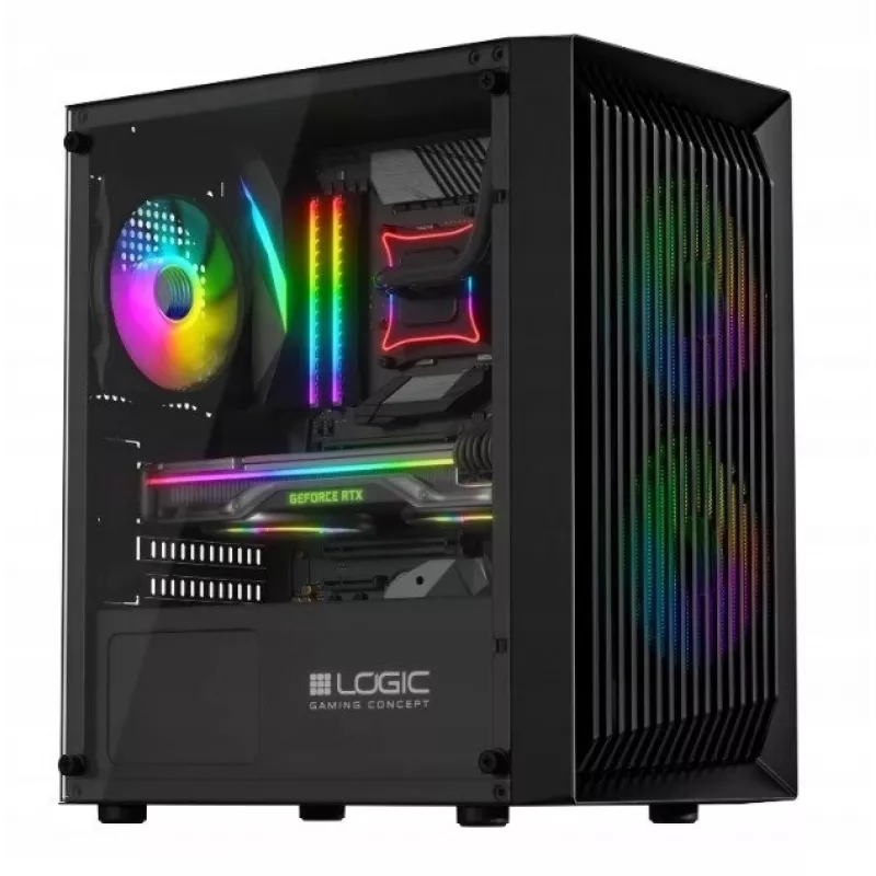 Case per computer Logic Concept Atos AM-ATOS-10-0000000-0002 ATX nero