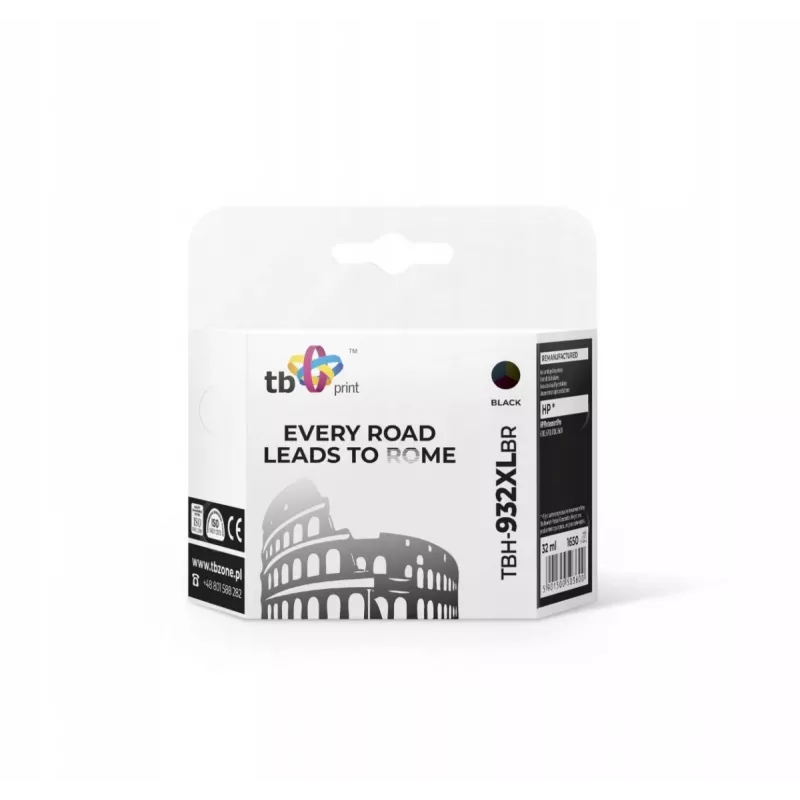 Cartuccia d'inchiostro per HP Ps Pro 8100 TBH-932XLBR Bk Ref.