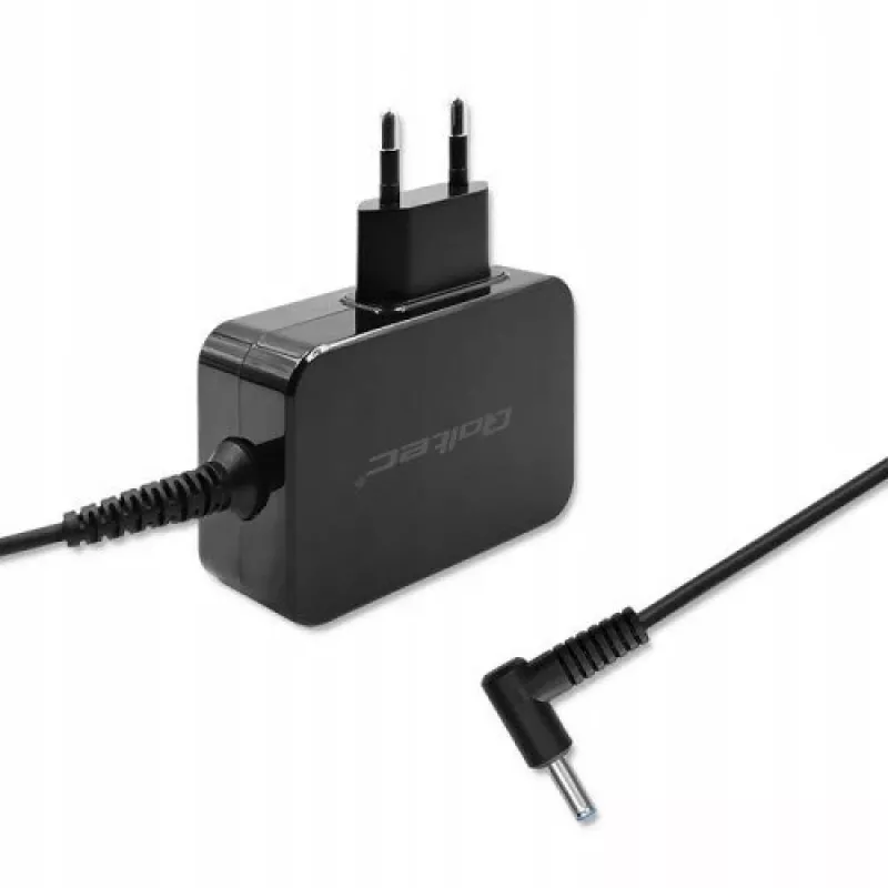 Qoltec 51033 alimentatore per ultrabook HP, 45 W, 19,5 V, 2,31 A, 4,5x3,0 mm + pin, per interni, nero