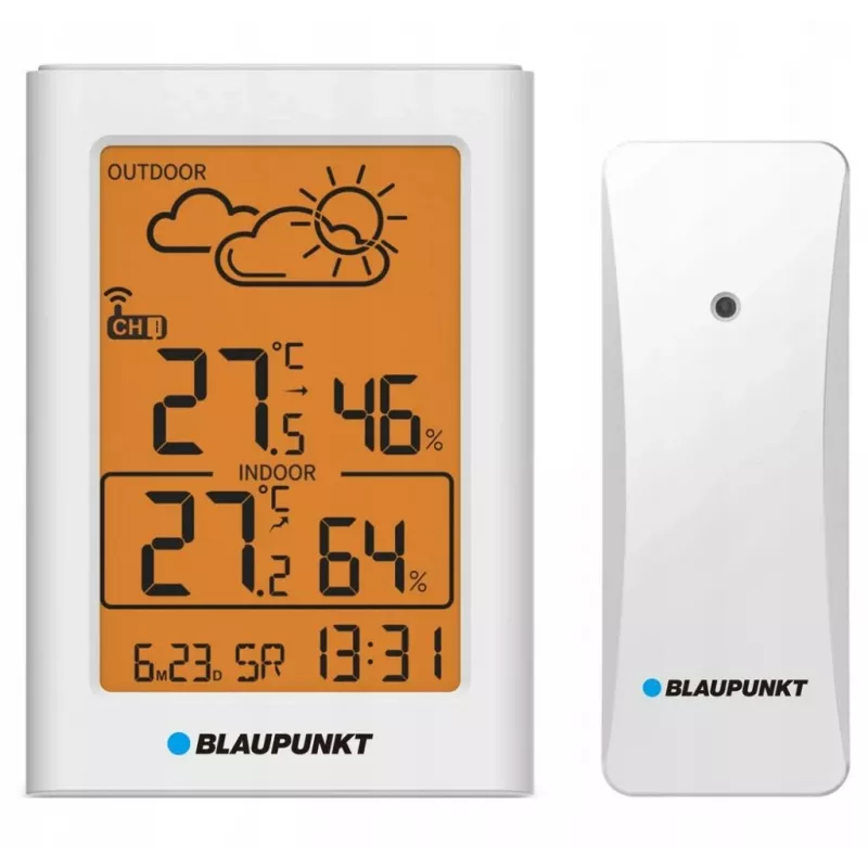 Blaupunkt WS15WH stazione meteorologica con sensore esterno, bianca