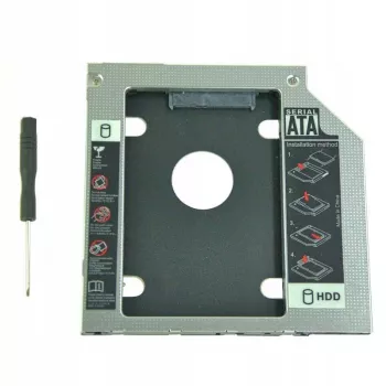 Caddy per secondo vano disco Qoltec 2.5 HDD 9.5 Mm