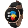 Smartwatch in pelle Garett Verona oro-nero