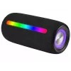 Altoparlante stereo portatile TRACER Stripe nero — 10 W RMS, Bluetooth/cablato, USB-A e USB-C, MicroSD, batteria ricaricabile integrata (fino a 5 h)