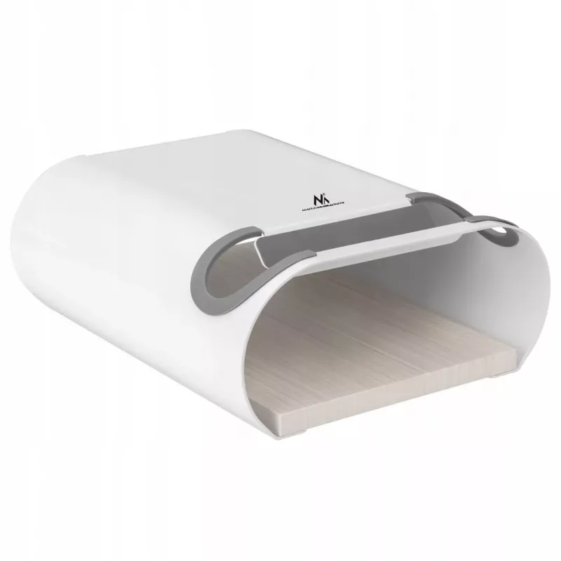 Maclean MC-466 supporto da parete per bicicletta con mensola, max 25 kg, bianco