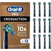 Oral-B Pro CrossAction Testine di ricambio, 12 pz.