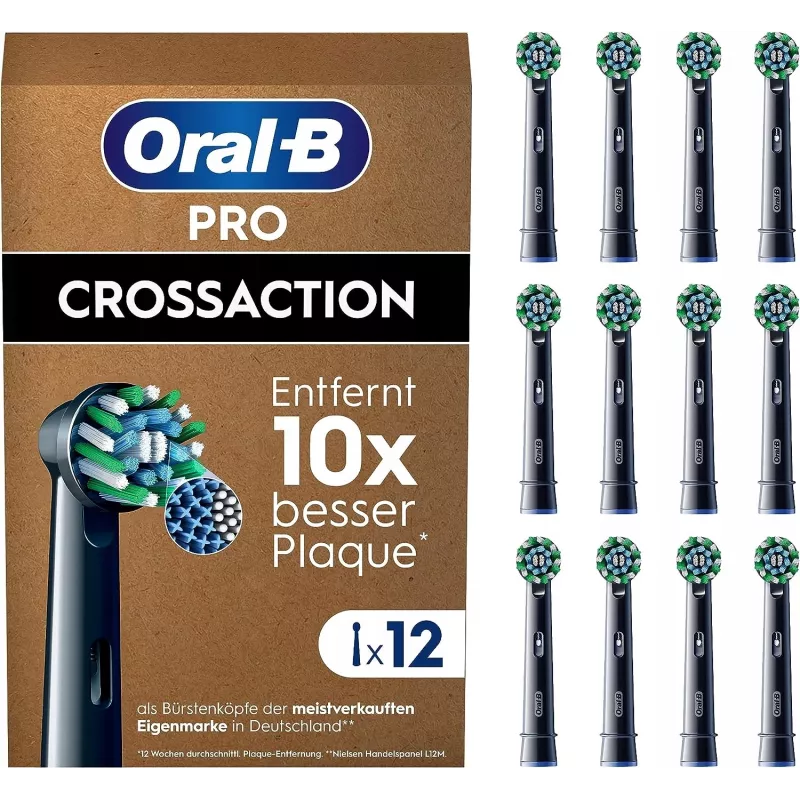 Oral-B Pro CrossAction Testine di ricambio, 12 pz.