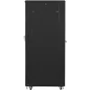 Armadio rack Lanberg FF01-8042-23B a pavimento da 19 pollici 42U 800x1000 mm, porta a rete perforata, flat pack, nero