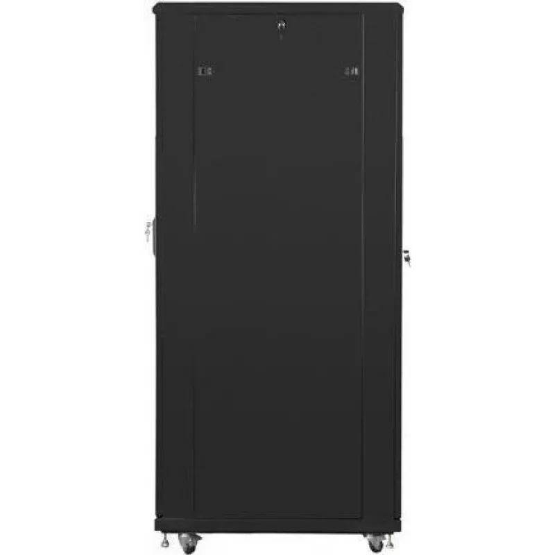 Armadio rack Lanberg FF01-8042-23B a pavimento da 19 pollici 42U 800x1000 mm, porta a rete perforata, flat pack, nero
