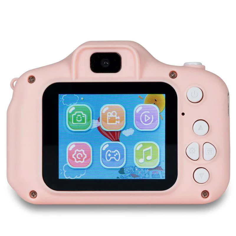 Fotocamera digitale per bambini DENVER KCA-1340RO — compatta 85 g, rosa