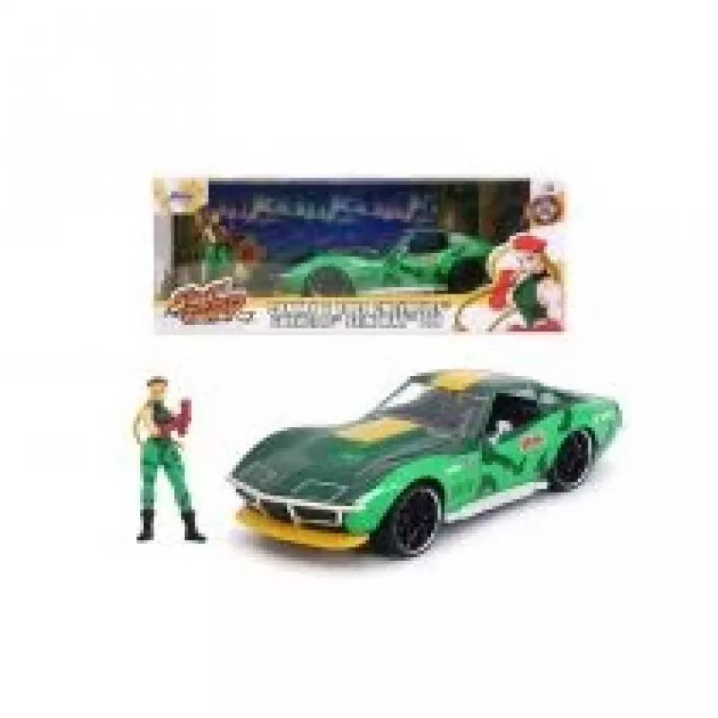 Auto Jada Toys Street Fighter 1969 Chevrolet 1:24 metallo verde