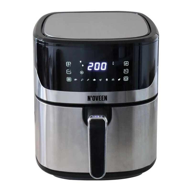 Friggitrice ad aria calda NOVEEN AF550 — capacità 6,5 l, 1600 W, fino a 200°C, 8 programmi