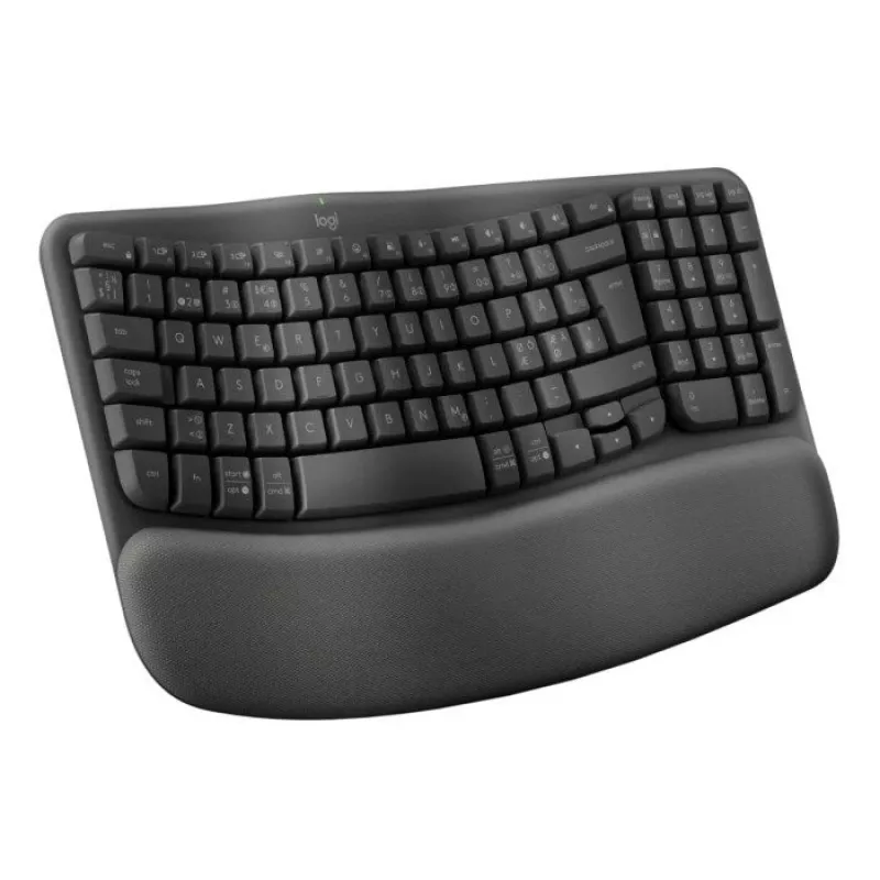 Logitech Wave Keys Office RF Wireless + Bluetooth QWERTY danese finlandese norvegese svedese grafite