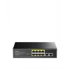 Switch di rete Cudy FS1010PG — 10/100 Mbps, 8 porte PoE, 2 uplink, budget PoE 120W, case in metallo