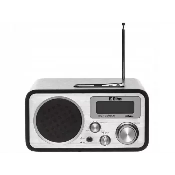 Radio portatile ELTRA Kormoran analogica FM LW LCD nero argento