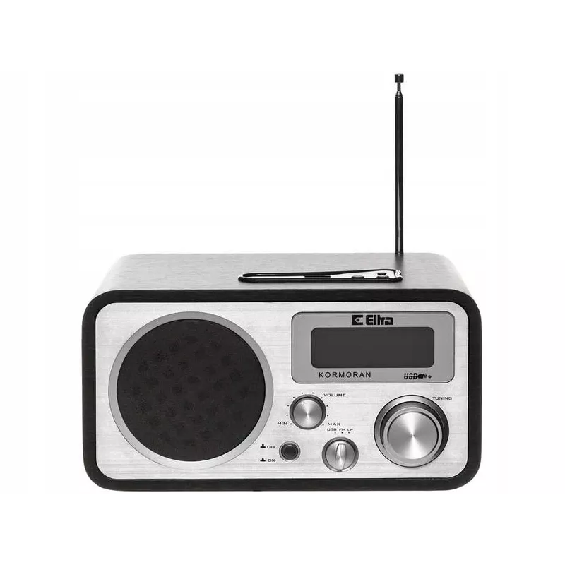 ELTRA Kormoran radio da tavolo FM/LW con riproduzione MP3 da USB, marrone