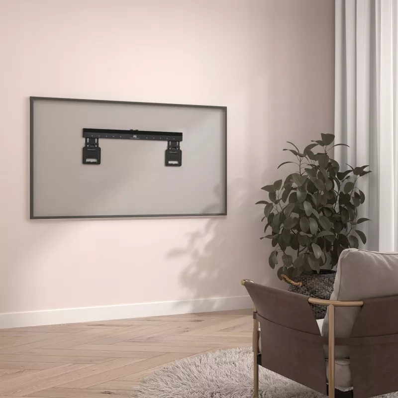 Supporto a parete per TV ultra-slim Maclean MC-481 per TV piatti e curvi da 37-80 inch, max. 75 kg, VESA 600x400, supporto TV universale