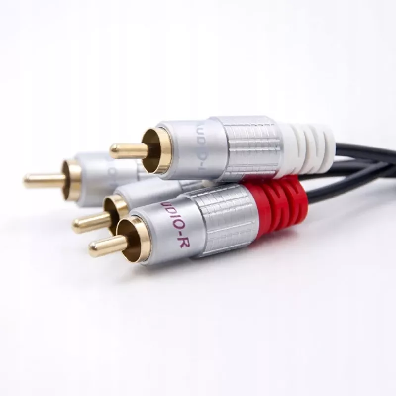 Cavo audio Qoltec 52337 2 m 2 x RCA nero