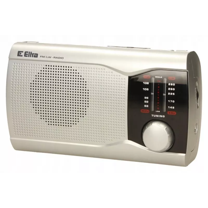 Radio portatile Eltra EWA argento — ricevitore AM/FM, a batteria
