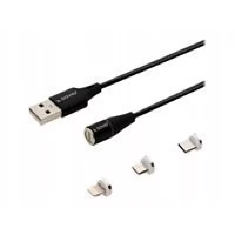 Cavo USB Savio CL-152 1 m USB 2.0 USB C Micro USB A/Lightning nero