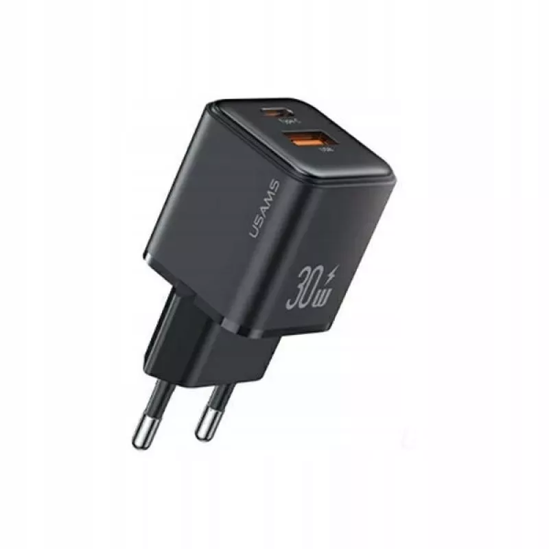 usams adattatore di ricarica USB-C + USB-A PD 3.0 30W CC189TC01