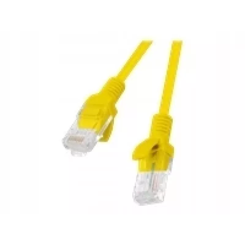 Lanberg PCU5-20CC-0025-Y Cavo patch Cat.5e UTP, 0,25 m, Giallo, confezione da 10