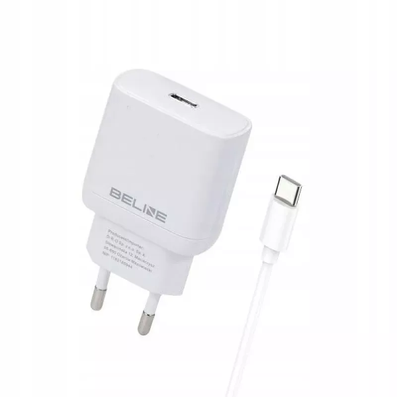 Caricabatterie 30W USB-C Beline Beli02177 bianco con cavo USB-C