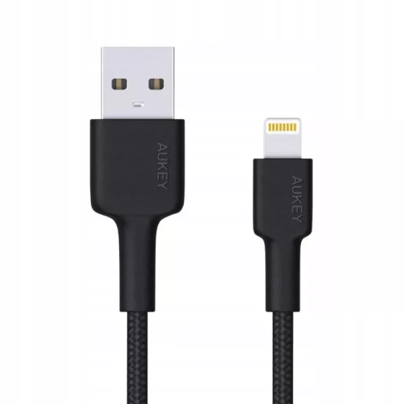 AUKEY CB-AL05 cavo in nylon da Lightning a USB-A MFi, 2 m, nero