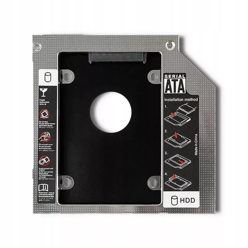 Caddy per secondo vano disco per notebook 2.5 HDD 12.7 Mm