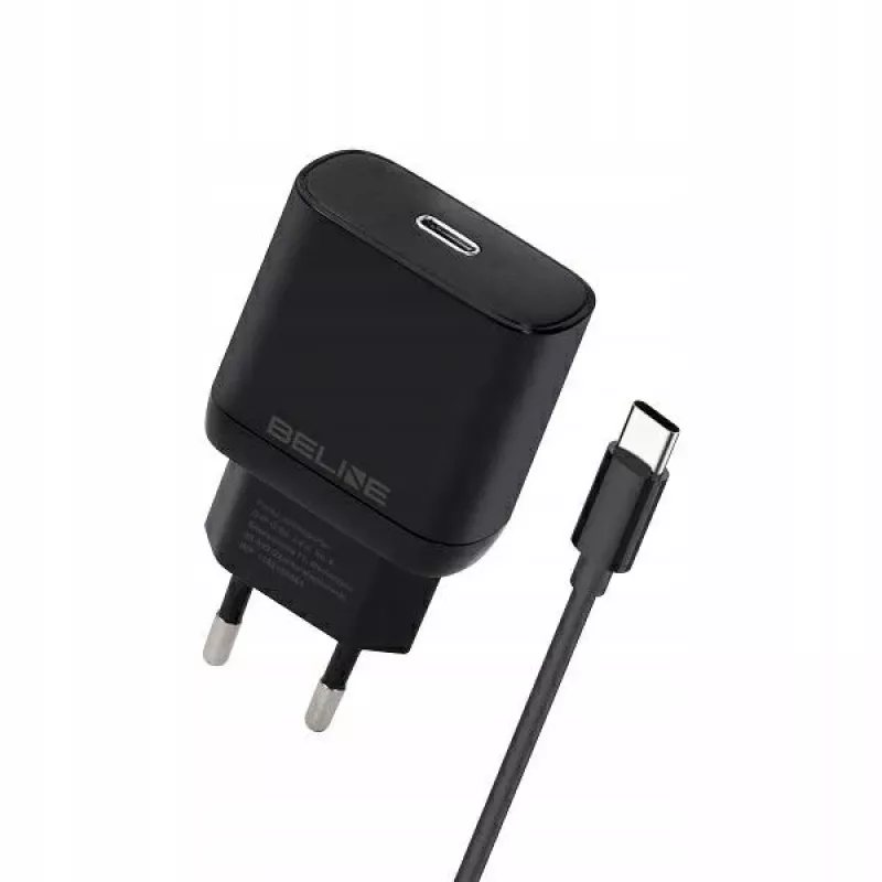 Caricabatterie Beline Beli02168 25W USB-C con cavo USB-C, nero
