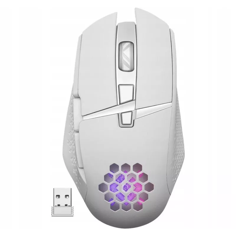 Mouse gaming Defender GLORY GM-514, per destrimani, RF, wireless, ottico, 3200