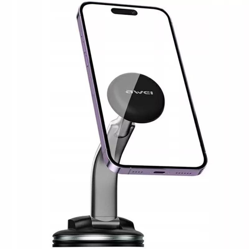 Supporto magnetico per cellulare Awei X45 per montaggio su parabrezza e cruscotto, compatibile con smartphone