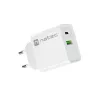 Caricabatterie rapido da parete NATEC RIBERA 12V 20W USB-C PD 3.0 + USB-A Samsung AFC bianco