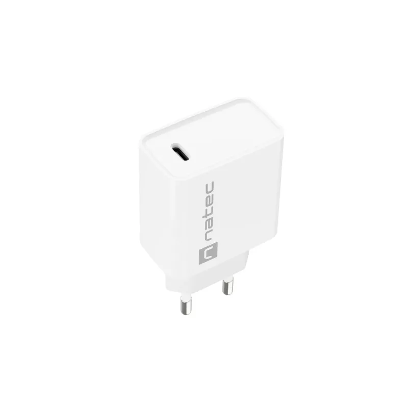 Caricabatterie rapido USB-C da interni NATEC RIBERA 12V 20W Quick Charge 3.0 bianco