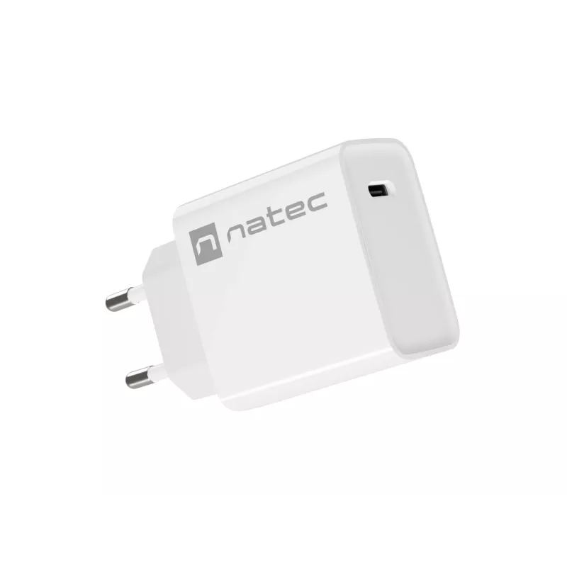 Caricabatterie rapido USB-C da interni NATEC RIBERA 12V 20W Quick Charge 3.0 bianco