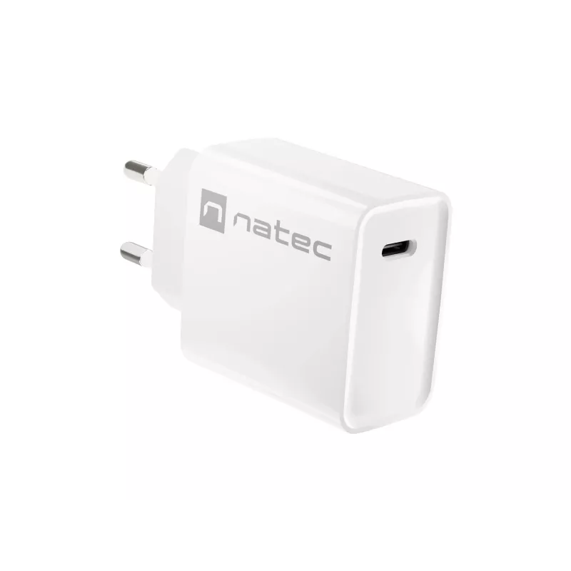 Caricabatterie rapido USB-C da interni NATEC RIBERA 12V 20W Quick Charge 3.0 bianco