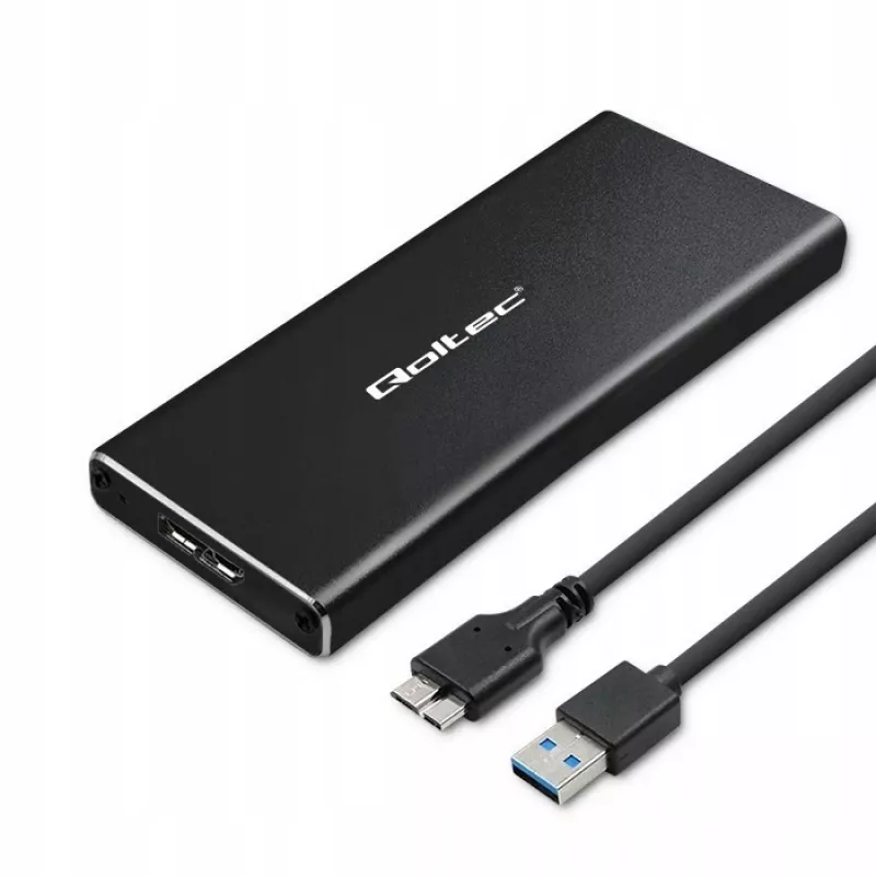 Case per SSD M.2 SATA QOLTEC 51854 USB 3.0 senza attrezzi