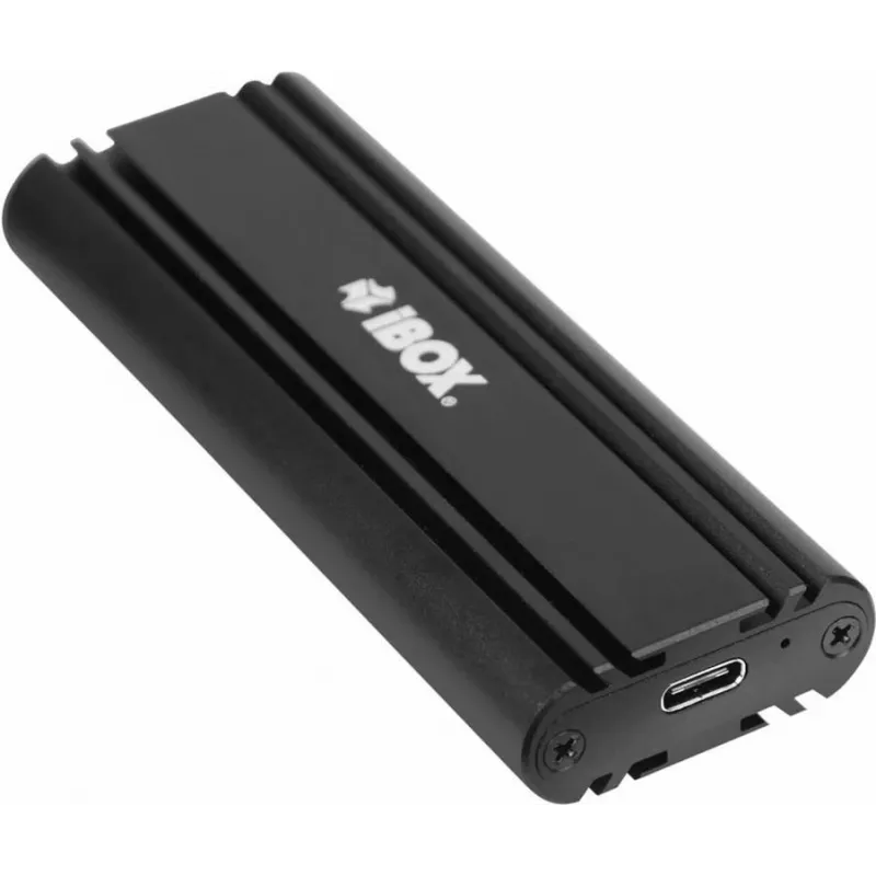 Case per SSD IBOX HD-07 per 1x unità M.2, USB 3.2 Gen 2 (10 Gbit/s), USB-C, nero