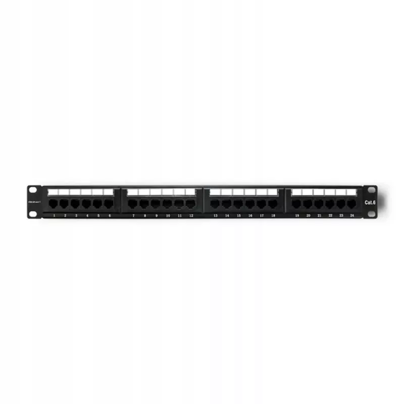 Patch panel RACK 24 porte, Cat.6 UTP