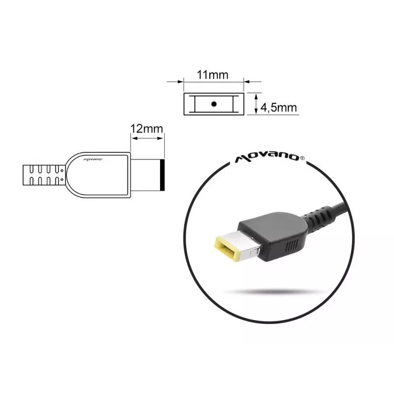 Alimentatore Mitsu LENOVO 20V 2,25A ZM/LEN20225Y