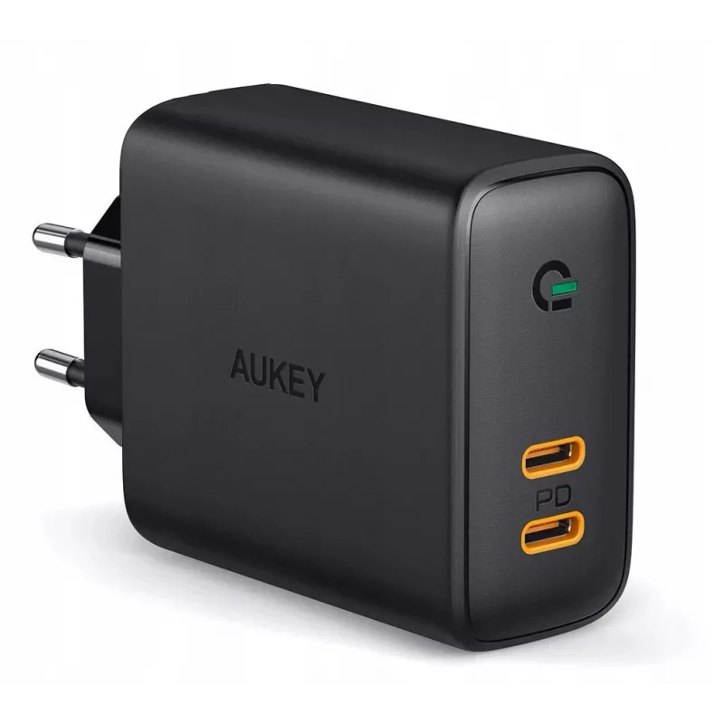 Caricabatterie AUKEY PA-D2 per dispositivi mobili 36W nero per interni
