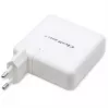 Qoltec caricabatterie GaN FAST 108W | 5-20V | 3-4.7A | USB C | bianco