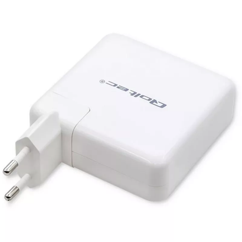 Qoltec caricabatterie GaN FAST 108W | 5-20V | 3-4.7A | USB C | bianco