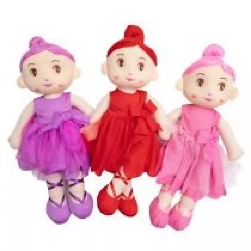 Ballerina di peluche morbida Ascato 121871 — peluche, altezza ca. 31 cm
